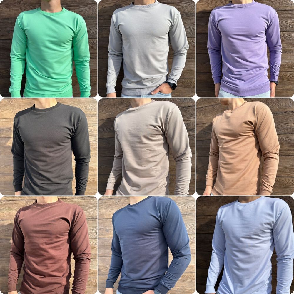 Світшот базовий унісекс м'ятний S U_Sweat_Minty_S фото